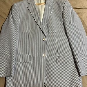 Seersucker Suit. 42R coat 36 waist pants Never worn. NWOT